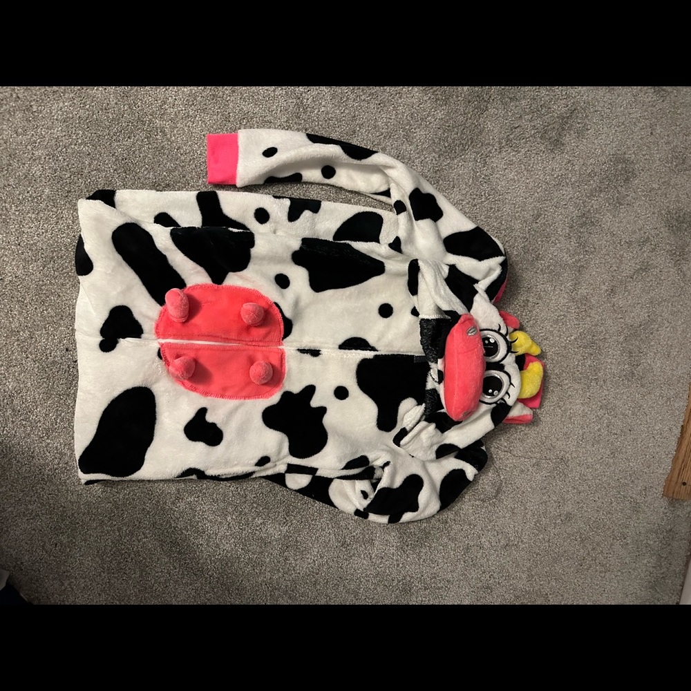 Cow pajama onesie
